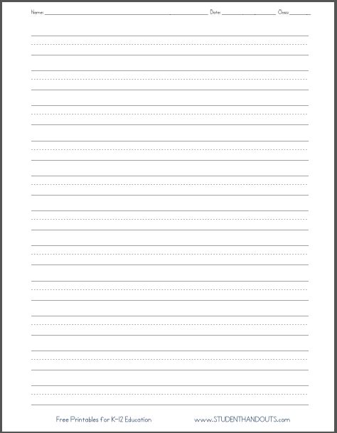 Lined Paper Template For Cursive Writing Floss Papers