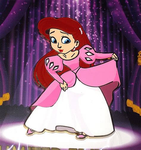 Ariel Dancing Princess Jumbo Le 300 Disney Pin Little Mermaid Pink Acme Rare Ebay