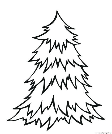 Christmas Tree Color Page Printable