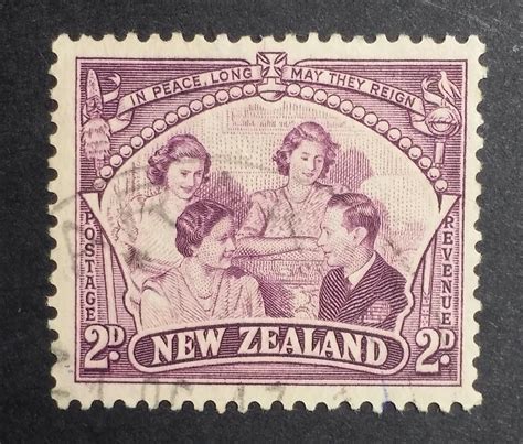 New Zealand 1946 In Peace Long May They Reign 2d Stamp Ebay