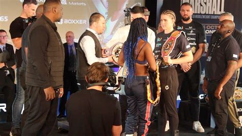 Claressa Shields Savannah Marshall Weigh In And Have An Intense Stare