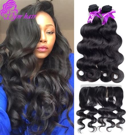 New Brazilian Body Wave With Lace Frontal Unprocessed Best Brazilian Virgin Hair 3bundles With