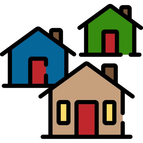 Housing Free Buildings Icons