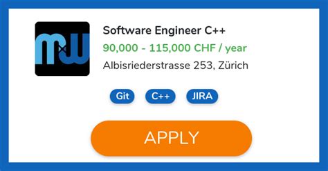 Build modern c and c++ apps for windows using tools of your choice, including msvc, clang, cmake, and msbuild. Software Engineer C++ Job in Zurich | MaxWell Biosystems AG