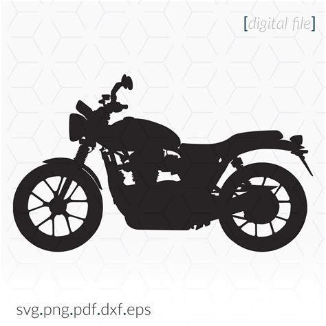 Motorbike Silhouette Svg File For Cricut And Cutting Machines