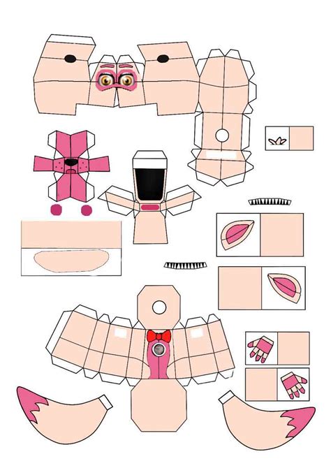 Funtime Foxy Part1 Papercraft Update By Jackobonnie1983 On Deviantart