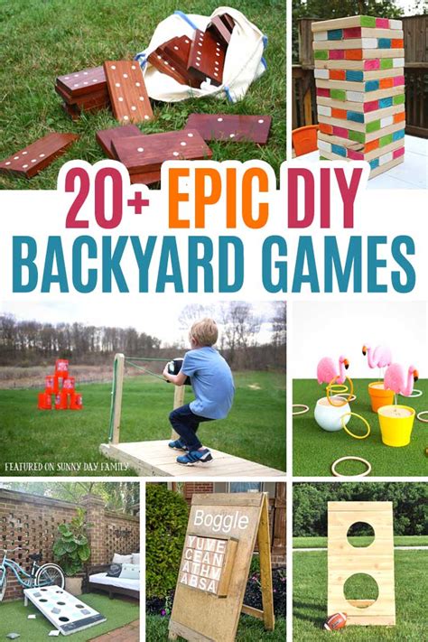 20 Epic Diy Backyard Games For Kids And Families Sunny