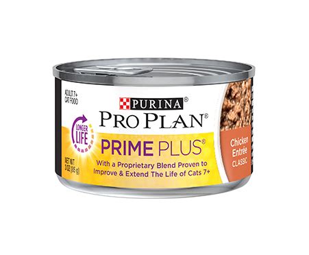 Real chicken is the #1 ingredient. Purina Pro Plan Prime Plus 7+ Classic Chicken Grain-Free ...