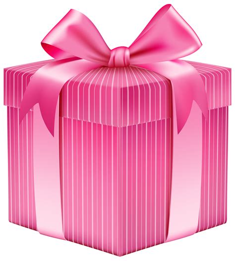 Vector gift box icon, box. Pink Striped Gift Box PNG Clipart Picture | Gallery ...