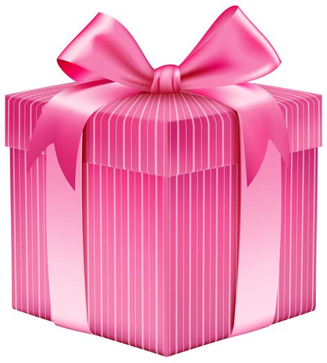 Iconic gold gift box filled with 36 of the best belgian gourmet chocolates, tied with a striped tie ribbon. Pink Striped Gift Box PNG Clipart Picture | Gallery ...