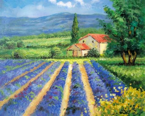 Fields Of Tuscany Italy Landscape Oil Painting Italy Painting