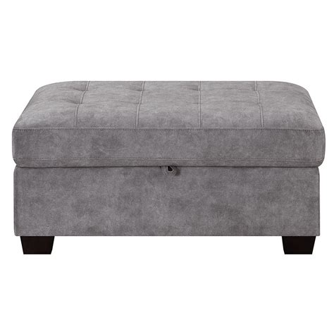Upholstered with durable, neutral* canvas and embellished with rustic brads to. Thomasville Kylie Grey Fabric Corner Sofa with Storage ...
