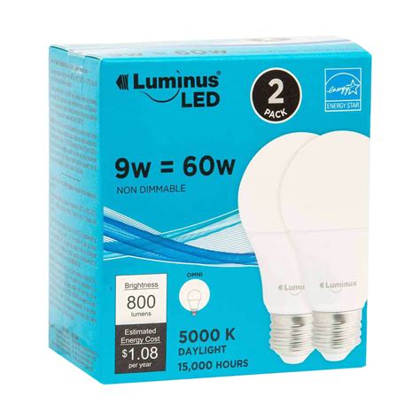 Luminus Led Light Bulb 2 Pack Ufa