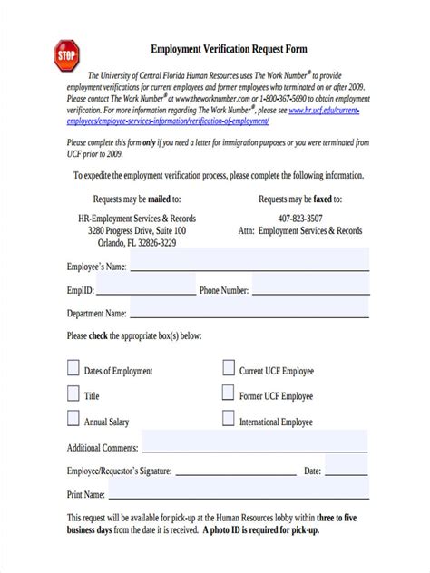 When hiring a new employee, the employer must. FREE 7+ Employment Verification Request Forms in PDF