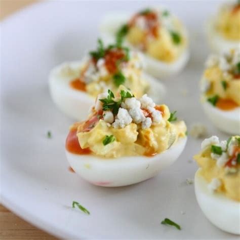 Buffalo Blue Cheese Deviled Eggs Easter Recipes Laurens Latest