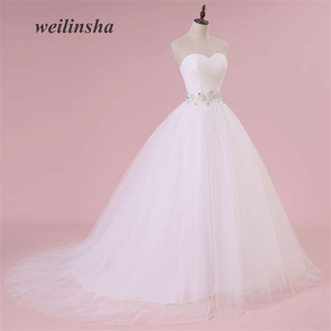 Sweetheart White Ivory Lace Tulle Wedding Dress