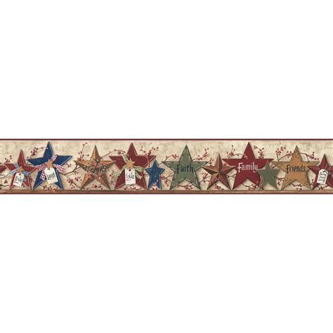 York Wallcoverings Decorative Stars Removable Wallpaper Border