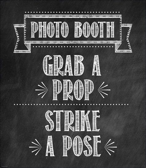 Free Printable Photo Booth Sign Template Free Download Printable