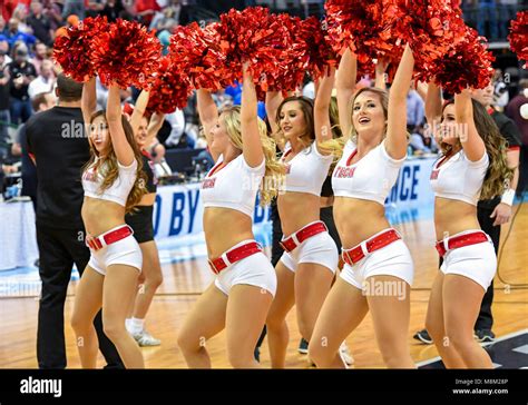 March 17 2018 The Texas Tech Cheerleaders Perform In The Second Round Of The Ncaa March