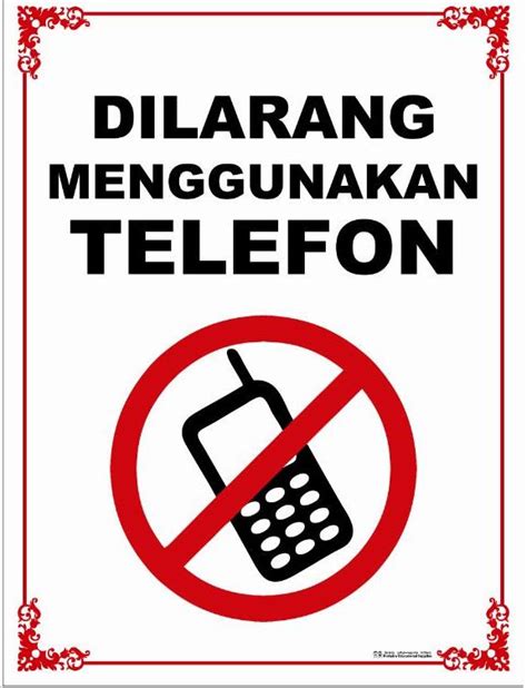 Dilarang Menggunakan Telefon Bimbit Wallpaper