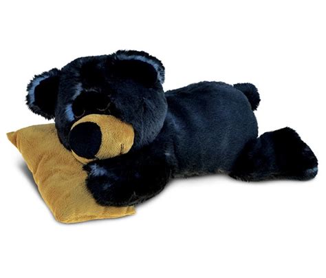 Dollibu Plush Black Bear Stuffed Animal Soft Huggable Sleeping Bear