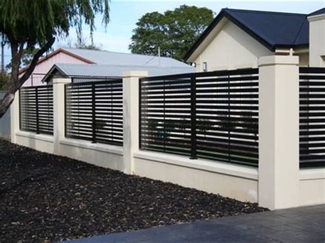 Black And White Minimalist Fence Color 4 Home Ideas Modern Fence
