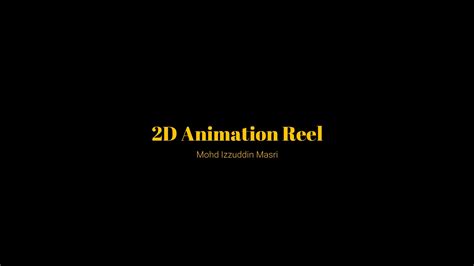 2d Animation Reel Resume On Vimeo