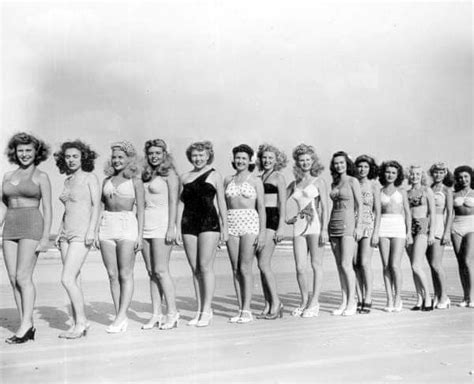 Beauties In The Miss Jacksonville Beach Contest 1946 Jacksonville