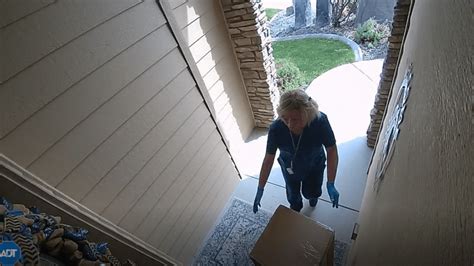 Women Dressed As Health Care Workers Caught On Camera Stealing Packages