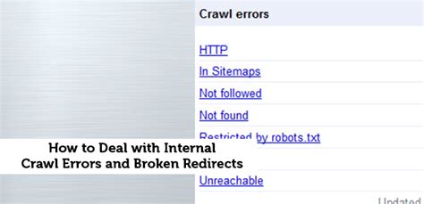 How To Find Fix Internal Crawl Errors Broken Redirects