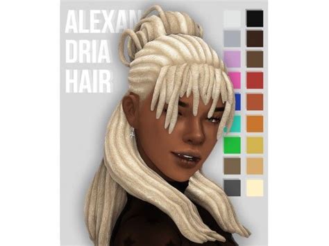 Okruee Alexandria Hair The Sims 4 Maxis Match Hair Geek Hair Sims