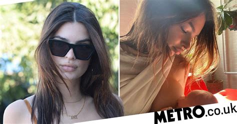 Emily Ratajkowski Shares Intimate Breastfeeding Picture With Baby Son