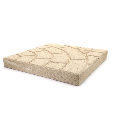 Pavestone 16 Bella Cobble Buff Concrete Stepping Stone