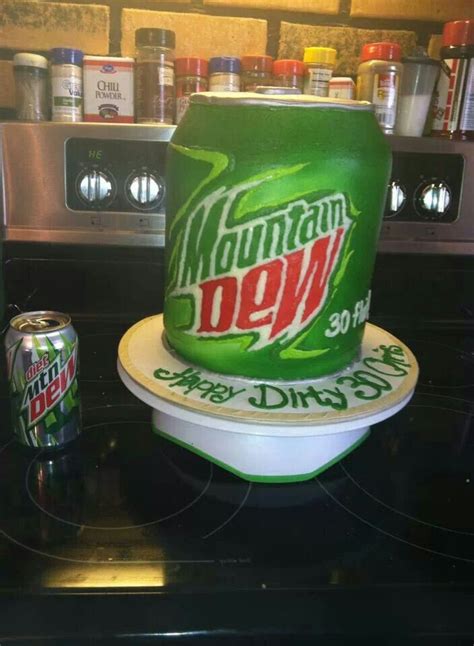 Mountain dew is a staple beverage in my family. Mountain Dew cake | Party ideas....special cakes and ...