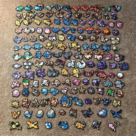 Generation One Pokemon Perler Beads Pick And Choose Etsy In Pokemon Perler Beads
