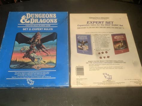 Expert Rules Set 2 1012 Module Dandd Tsr Dungeons Dragons Box Isle Dread 8th