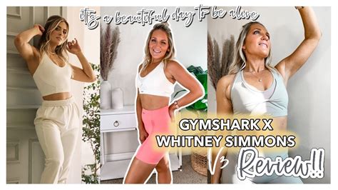 Whitney Simmons X Gymshark V Collection Review Honest Review Youtube