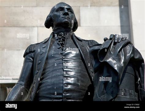 Statue Von George Washington Am Trafalgar Square In London