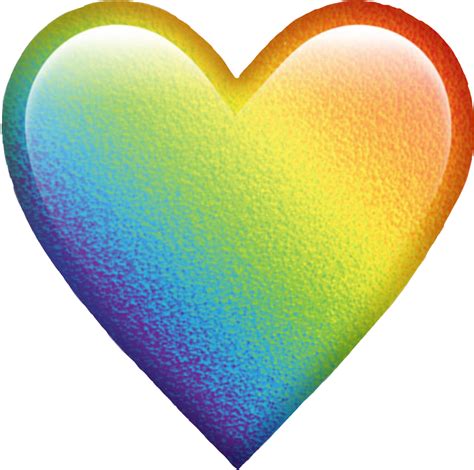 Rainbow Colorful Colors Emoji Heart Sticker By Gxbrii