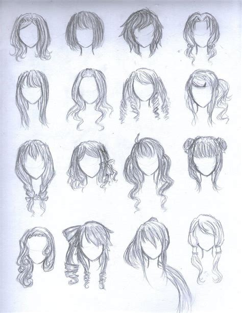 Hairstyles Drawing Female Anime Learn How To Draw Anime Hair Female