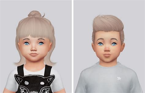 Sims 4 Hairs Kalewa A Toddler`s Hair Pack Sims Baby Sims 4 Sims