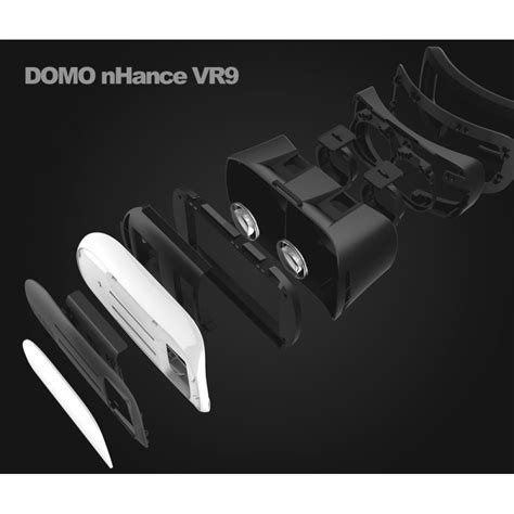 domo nhance vr9 universal virtual reality 3d and video headset