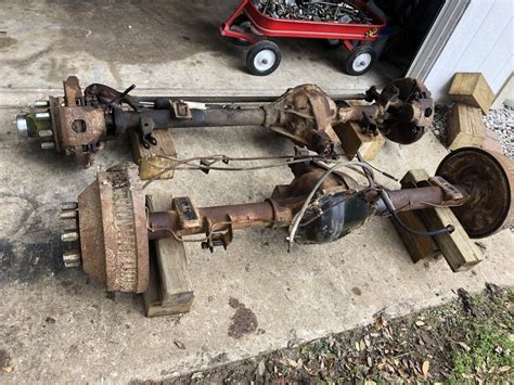 Some 8 Lug Axles From A 1984 Chevy 34 Ton Truck Gm Square Body