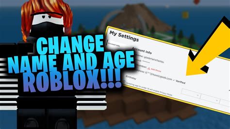 How To Change Your Name And Age In Roblox Youtube