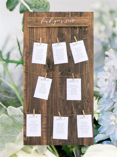 Wedding Seating Chart Board Find Your Seat Table Number Etsy In