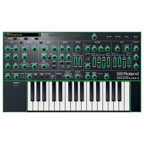 roland cloud system 1 virtual instrument at gear4music