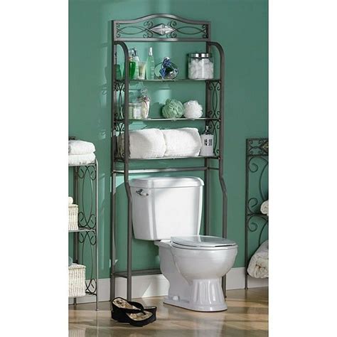 Therefore, where should i center the shelf — at the center of the wall, or centered above the toilet? Space Saver Bathroom Shelves Over Toilet Shelf Stand New ...