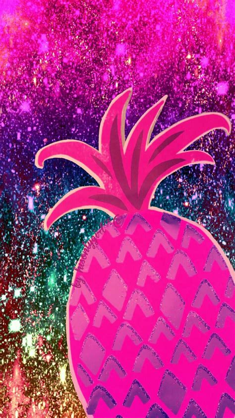 Pineapple Sparkle Galaxy Wallpaper I Created For Cocoppa Glitter