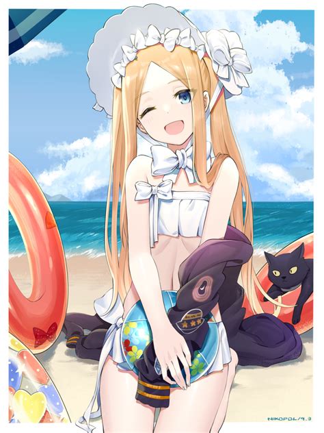safebooru 1girl abigail williams fate grand order abigail williams swimsuit foreigner