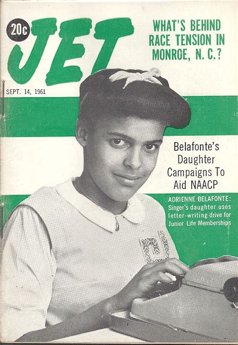 sep 14 1961 jet magazine vol 20 21 adrienne belafonte jet magazine black magazine life